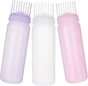 MOTHNUR Hair Coloring Comb Applicator Bottle Root Dye Applicator Bottle Hair Oil for Scalp Massage Comb