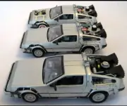WELLY / 22441/ Delorean Back to The Future 1-2-3 1:24 Diecast Toy Car - Silver