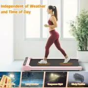 Advwin Walking Pad Under Desk Treadmill for Home Pink