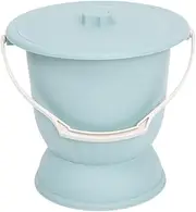 DRESSOOS Portable Urine Pot with Cover Durable Plastic Night Urine Pot for Adults Easy to Clean for Home Travel Handheld Potty for Elderly Pregnant Women