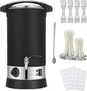 Wax Melter for Candle Making with Quick Pour Spout, Wax Melting Pot Temperature Control 8L Large Electric Candle Melting Pot for Bulk Production Candle Soap Business Easy Cleaning Free Accessory
