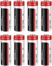 WENZHOUW 8 PCS 3V 2400mAh CR17450 Lithium Battery PLC Industrial Control Battery Non Rechargeable