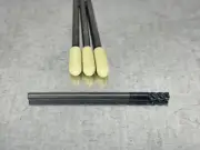 (4) Walter 4mm Carbide End Mill Prototyp 7mm LOC, 4 Flute, 4mm Shank