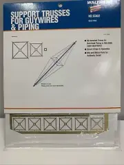New Walthers Cornerstone Support Trusses f Guywires/Piping HO Scale Kit 933-2955