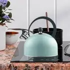 Whistling Sound Tea Kettle 2.5 L Large Capacity Loud Whistle for Home Hiking