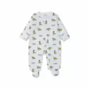 Kissy Kissy Crocodile Capers Print Footie w/Zipper 9m Pima CottonNew w/Tags