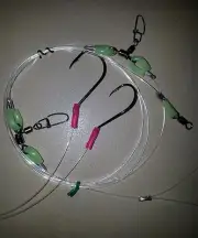 4 FOUR ULTIMATE II 2 DROPPERS RIGS TRACES JAPAN 100LB HOOKS 6/0 BEAK 7/0 CIRCLE