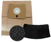 Bissell 5 Bag & Filter Kit for 4122 Zing Bagged Canister, New OEM Part, 1480, 8