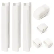 3" W 4.2Ft L Line Set Cover Kit for Mini Split Air Conditioners Decorative PV...
