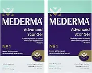 Mederma Advanced Scar Gel 1x Daily Reduces The Appearance of Old New Scars #1 Doctor Pharmacist Recommended Brand for Scars 1.76oz, Clear, 100g (2x50g)