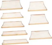 Yardwe 9pcs Guitar Fretboard Inlay Shell Trapezoid Shell Material for Enhanced Sound Quality and Unique Aesthetic User Friendly Installation for Electric Guitar Accessories