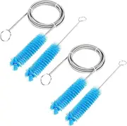 CPAP Tube Cleaning Brush-7 Feet Flexible + 7 Inches Handy Stainless Steel Wire Bristle Brush (XL, Count, 1)