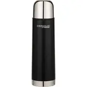 Thermos Thermocafe1 Litre Stainless Steel Slim Vacuum Insulated Flask - Black