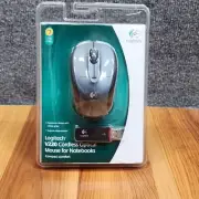 Logitech V220 Cordless Optical Mouse for Notebooks Black & Grey Mouse