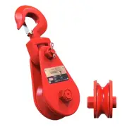 2 Ton Snatch Block with Hook, 3" Sheave for 3/8" Inch Wire Rope, Snatch Block...