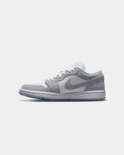 [JORDAN] Jordan Women's Air Jordan 1 Low "White Wolf Grey" White/wolf Grey - Size 6 6 White/Wolf Grey
