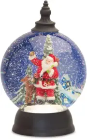 Melrose Santa in Sleigh Snow Globe, 9.25 Inches Height, Acrylic
