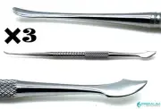 3× Dental Zahle Spatula Mixing Lab Restorative Double Ended Instruments