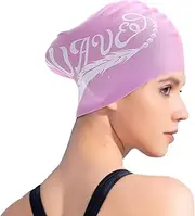 Swim Cap for Long Hair,Silicone Swim Cap for Women Adult Kids Large Long Hair Swim Cap for Men & Women Keep Your Hair Dry