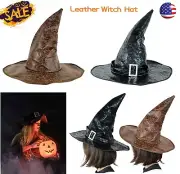 Halloween Large Ruched Witch Wizard Hat Party Costume Cosplay Accessory Gift USA