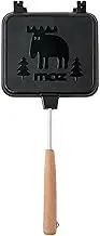 Double Sided Sandwich Pan - Light Detachable Sandwich Press,Breakfast Sandwich Maker, Camping Press Grill with Wooden Handle for Cheese Egg Bacon Imtrub