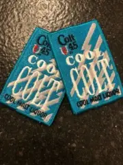 TWO Colt 45 COOL COLT Malt Liquor Patches 3.5"x 2.25"