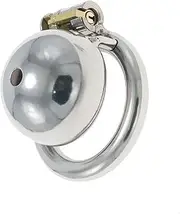 Stainless Steel Pot Cover Chastity Lock Men's Beginner Cage Chastity Device Bondage Metal Penis Cage CB Chastity Equipment Sex Toy to Prevent Erection