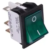 2646LH/2A23321L220V3 APEM 220V Green illuminated On-On Rocker Switch DPDT 16A
