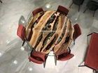 Natural Acacia Wooden Epoxy Resin Top Handmade Center Coffee Table Handmade Deco