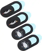 Angoily 4pcs Anti-Peeping Privacy Cover Laptop Privacy Protection Covers Webcam Cover Webcam Slider Cover Sliders Privacy Security Covers Black