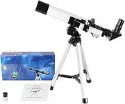 StargazingTelescope for Adults,40Mm Astronomy Refractor Telescope with Adjustable Tripod,HD Professional with Low Light Night Vision, Durable