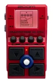 ZOOM MS-60B+ Multi Stomp Pedal Red NEW