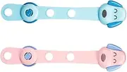 DOITOOL 2pcs Child Lock Baby Proofing Child Safety Locks Door Safety Locks Cabinet Safety Halloween Bunting Large Christmas Baubles Cabinet Lock Environmental Abs Cabinet Door
