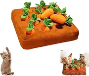 Carrot Patch Cat Toy, Cat Carrot Patch, Carrot Patch Cat Toy, Cat Carrot Toy, Carrot Catnip Toy, Carrot Catnip Cat Toys, Dog Enrichment Toys Carrot, Interactive Feather Cat Toys (Without Sound)