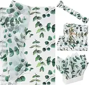 Bolsome 100 Sheets 20 * 14 Inches Eucalyptus Tissue Paper Greenery Gift Wrapping Paper Pastel Tissue Paper for Gift Bags for Easter, Mother’s Day, Birthday, Baby Shower Decoration