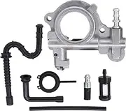 Worm Wheel Set Chainsaw Oil Pump Worm Gear Hose Filter Oil Hose Oil Screw Oil Filter Fuel Filter Screw Drive for Stihl 024 026 MS240 MS260 MS 240 MS 260 Chainsaw