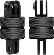 FEICHAO 2Pcs 360 Degree Universal Swivel Mount CNC Rotating Tripod Adapter Head Pivot Arm Connector Compatible for Gopro Hero Series/Session 8.0 5 4 / Fusion and Other Action Camera