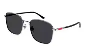 Gucci GG1350S-001 Men's Ruthenium & Black / Grey Mirrored Sunglasses