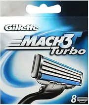 Gillétte Mach 3 Turbo Razor Refill Cartridges 8-Count