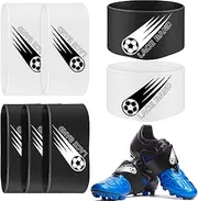 [Jecery] 10 Pieces Youth Soccer Lace Bands Soccer Cleat Lace Cover Protector Cleat Covers Elastic Shoe Laces Rubber Shoe Covers
