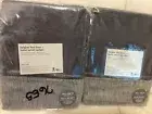 West Elm 2 Belgian Linen Luster Velvet Curtains 48x108 Slate & Pewter NWT