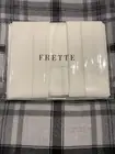 FRETTE MONZA KING 4 PIECE SHEET SET SATEEN IVORY NEW WITH TAGS $750