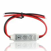 4x 12V Mini LED Strip Light Dimmer Controller with On Off Switch for 3528 5050