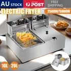 10/20L LONESSL Electric Commercial Deep Fryer Frying Basket Chip Cooker Kitchen