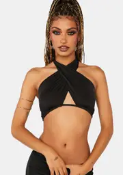[AFRM] Alice Wrap Halter Top