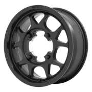 15x6 KMC Powersports KS136 TORO Satin Black Wheel 4x156 (38mm)