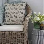 Country HARES Cotton Cushion Decorative Plush Pillow with Filling Insert Rabbit
