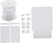 QUMIIRITY Vertical Blind Parts 89mm Bottom Weights Chains Easy Install Blind Accessories Set Beaded Chain Decor