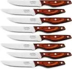 JXWING Professional 8-Piece German High Carbon Stainless Steel Steak Knife Set,