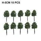 Park Scenery Trees for Model Train Architecture Sand Table Display Set of 10